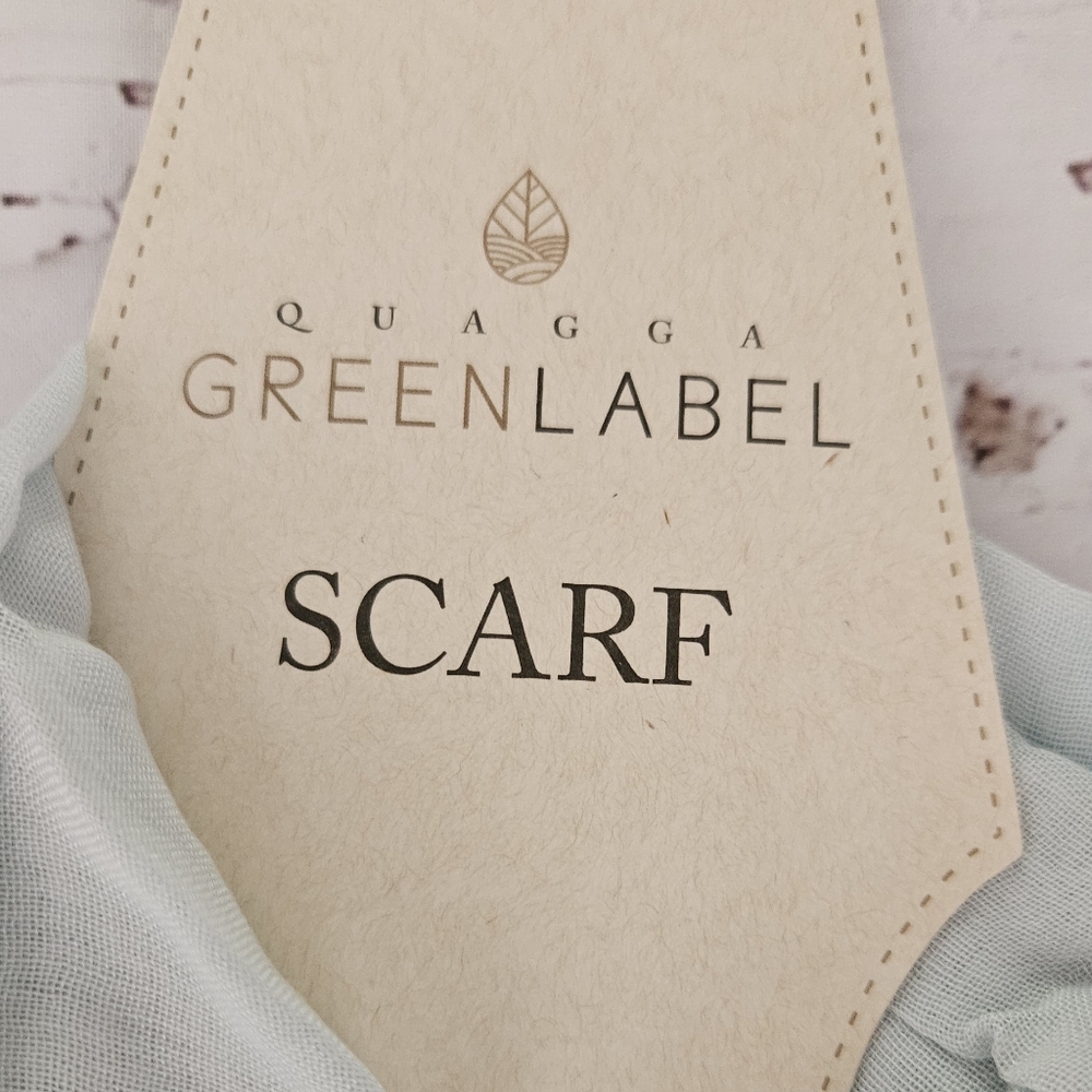 New Greenlabel Quagga Women's Blue Scarf - Picture 4 of 7